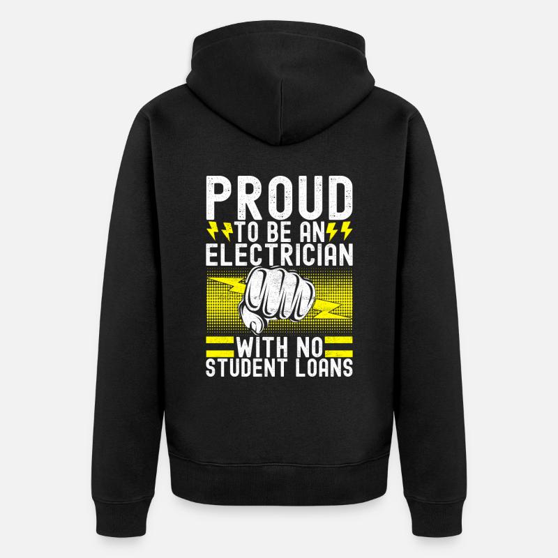 Électricien Technicien en électronique - Veste à capuche bio Premium Unisexe - noir