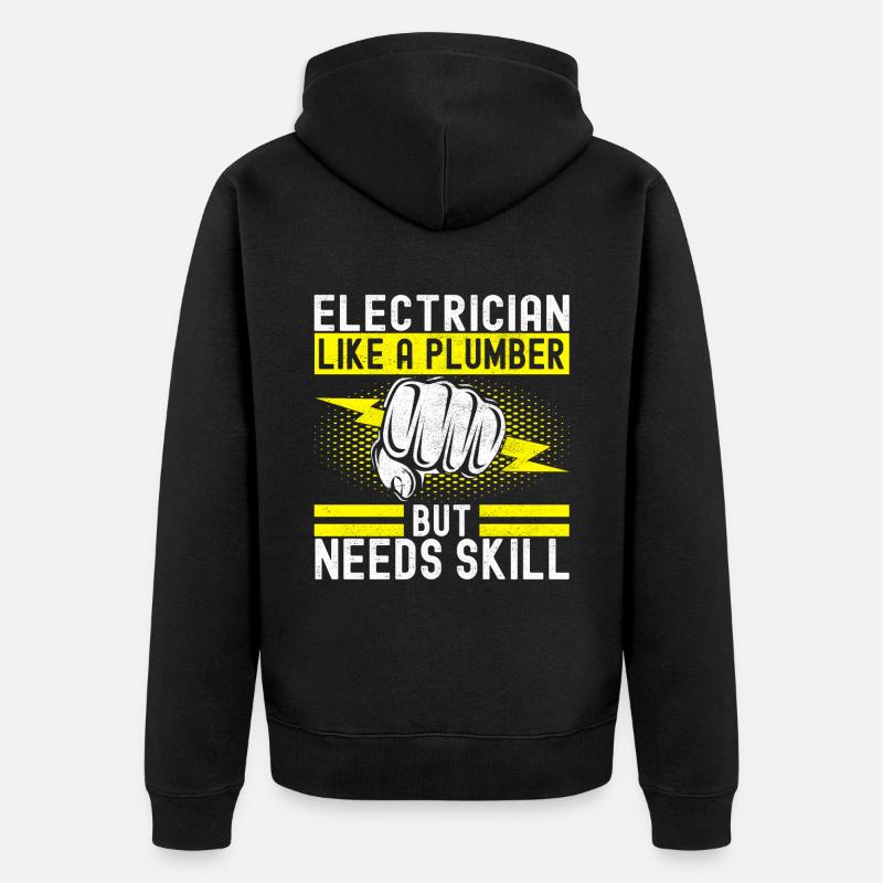 Électricien Technicien en électronique - Veste à capuche bio Premium Unisexe - noir