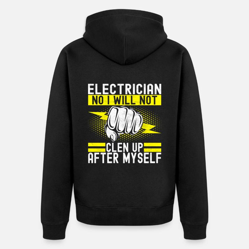Électricien Technicien en électronique - Veste à capuche bio Premium Unisexe - noir