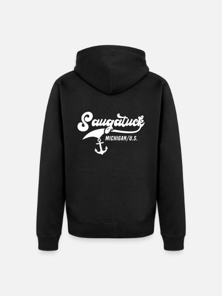 Saugatuck, Michigan - Unisex Premium Organic Zip Hoodie - black