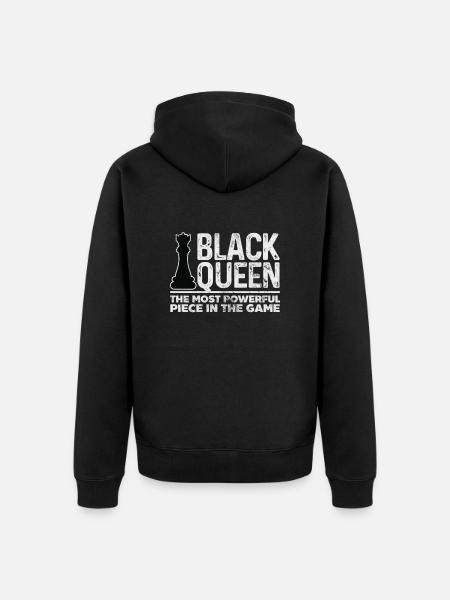 Schach - Unisex Premium Bio Zip Hoodie - Schwarz