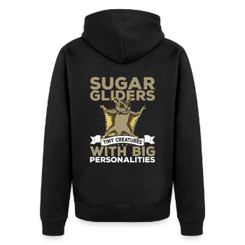 Planeurs de sucre Petites créatures Propriétaires de planeurs de sucre - Veste à capuche bio Premium Unisexe - noir - Dos - Nico (187cm)