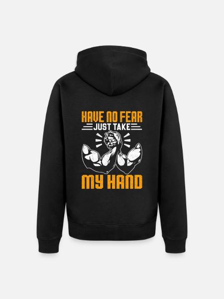 Armdrücken Armdrücker - Unisex Premium Bio Zip Hoodie - Schwarz