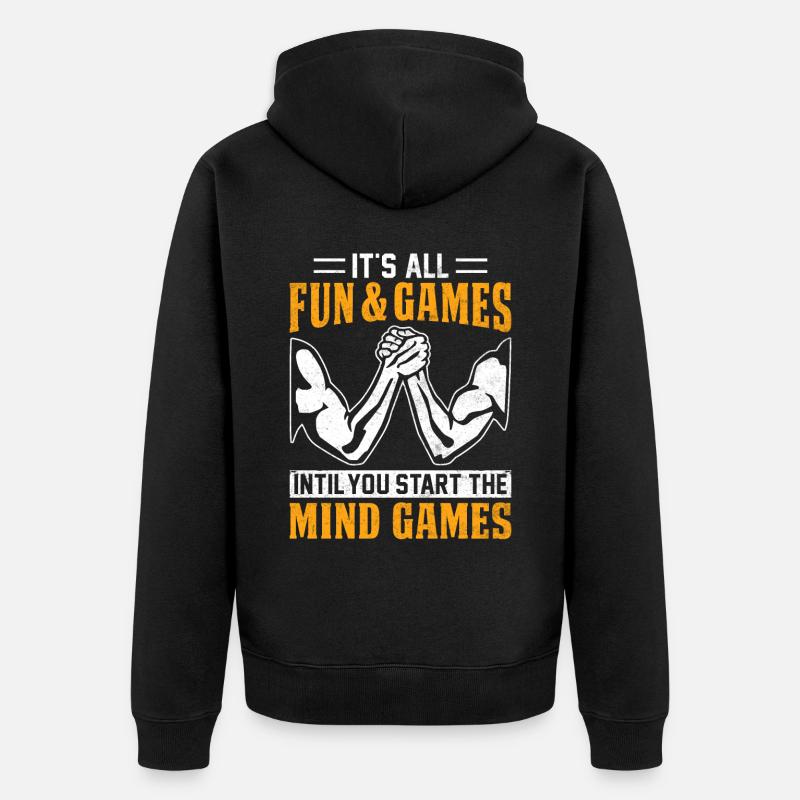 Bras de fer - Veste à capuche bio Premium Unisexe - noir