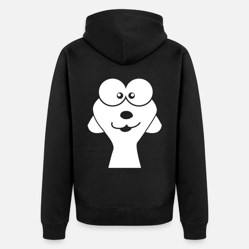 Suricate drôle - Veste à capuche bio Premium Unisexe - noir