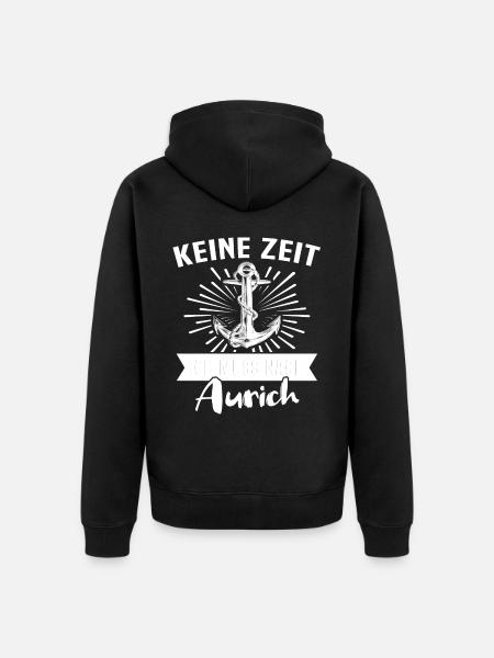 Aurich Sprüche - Unisex Premium Bio Zip Hoodie - Schwarz