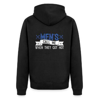 HVAC Techniker Design Für HVAC Lüftungstechniker - Unisex Premium Organic Zip Hoodie - black - Back - Nico (187cm)