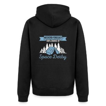 Jungpfadfinder-design Für Einen Pfadfinderführer - Unisex Premium Organic Zip Hoodie - black - Back - Nico (187cm)