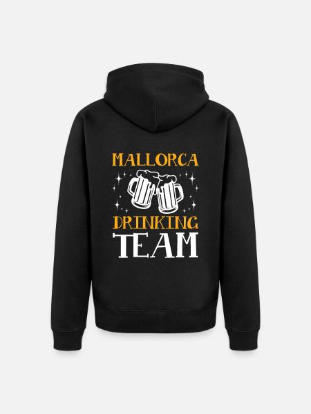 Mallorca Drinking Team - Unisex Premium Organic Zip Hoodie - black