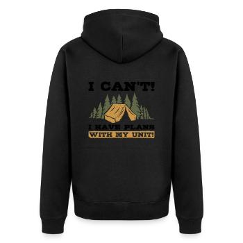 Cub Scouting Design Für Einen Pfadfinderführer - Unisex Premium Organic Zip Hoodie - black - Back - Nico (187cm)
