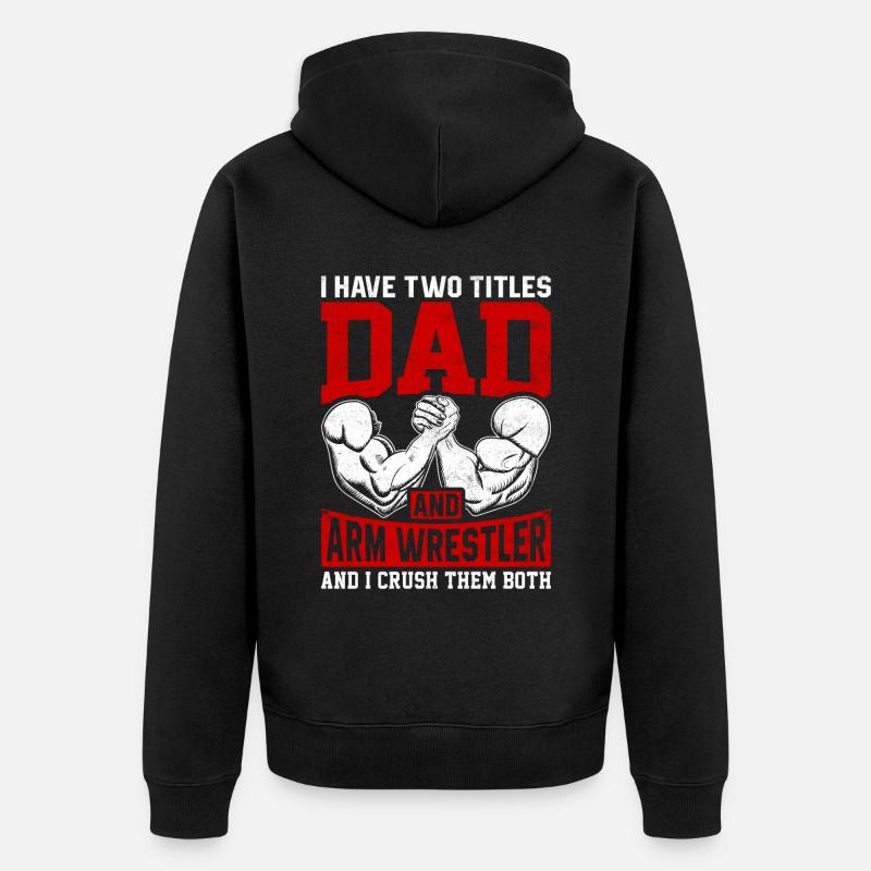 Bras de fer - Veste à capuche bio Premium Unisexe - noir