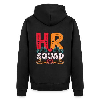 Responsable RH Responsable Ressources Humaines Responsable RH Squad - Veste à capuche bio Premium Unisexe - noir - Dos - Nico (187cm)