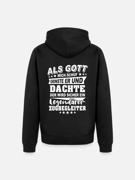Zugbegleiter - Unisex Premium Bio Zip Hoodie - Schwarz