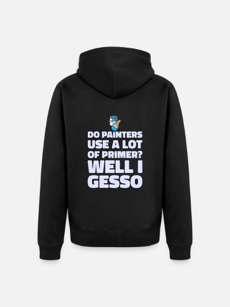 Painter Varnisher Funny - Unisex Premium Organic Zip Hoodie - black
