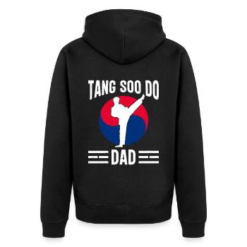 Tang so Do Gift - Unisex Premium Organic Zip Hoodie - black - Back - Nico (187cm)