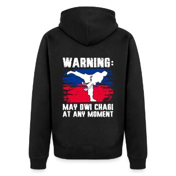 Tang so Do Gift - Unisex Premium Organic Zip Hoodie - black - Back - Nico (187cm)