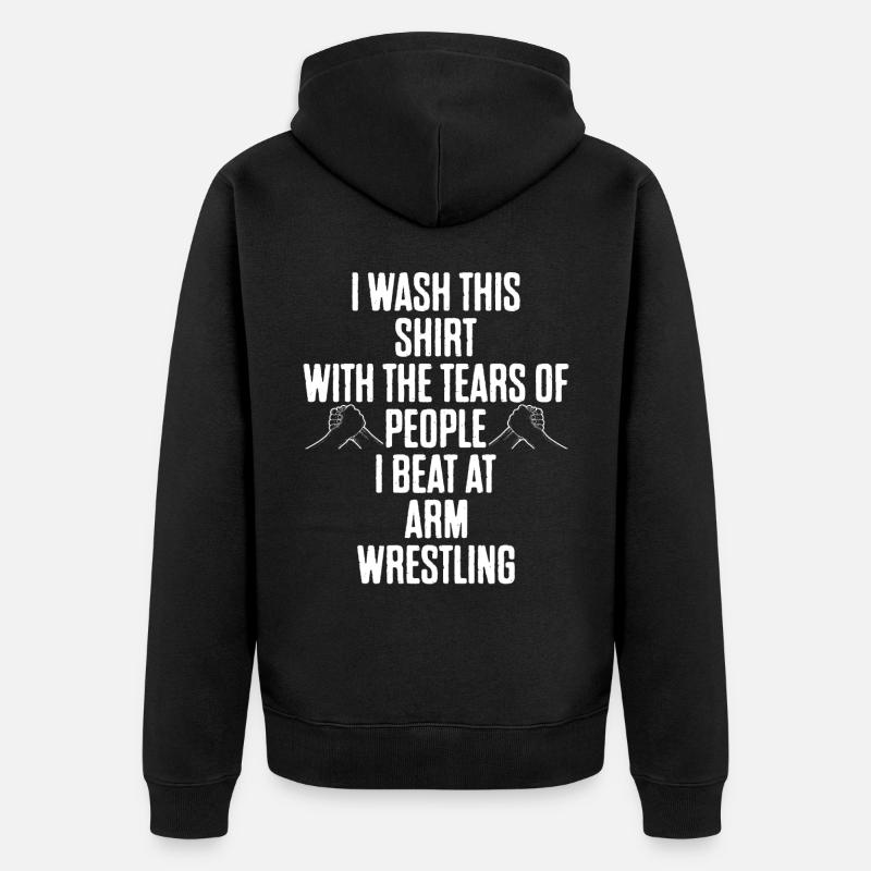 Bras de fer - Veste à capuche bio Premium Unisexe - noir