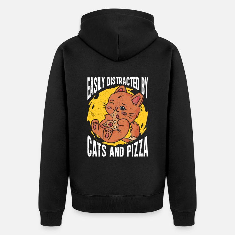 Pizza Italie Pizza Pizza Cuisine - Veste à capuche bio Premium Unisexe - noir