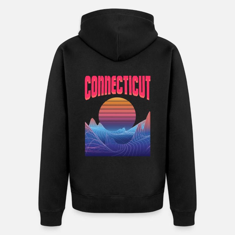 Connecticut - Veste à capuche bio Premium Unisexe - noir