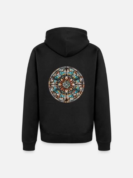 Vitrail - Vitrail Artiste - Veste à capuche bio Premium Unisexe - noir