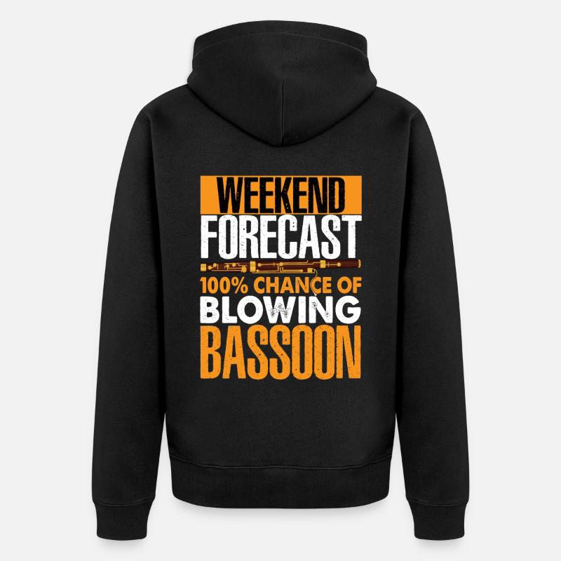 Basson - Veste à capuche bio Premium Unisexe - noir