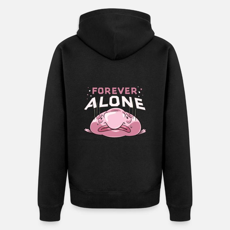 Poisson blob - Veste à capuche bio Premium Unisexe - noir