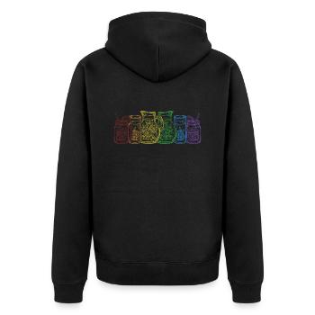 Limonade LGBT Arc-en-ciel Limonade Limonadenboss - Veste à capuche bio Premium Unisexe - noir - Dos - Nico (187cm)