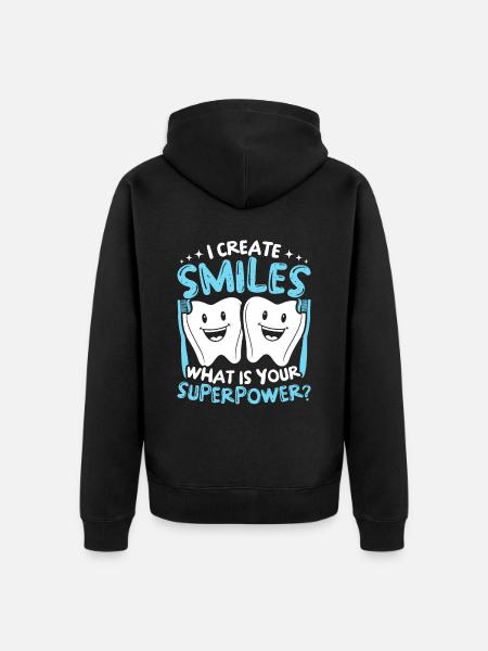 Zahntechniker Zahnprothetiker - Unisex Premium Bio Zip Hoodie - Schwarz