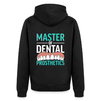 Technicien dentaire Master De Prothèses Dentaires - Veste à capuche bio Premium Unisexe - noir - Dos - Nico (187cm)