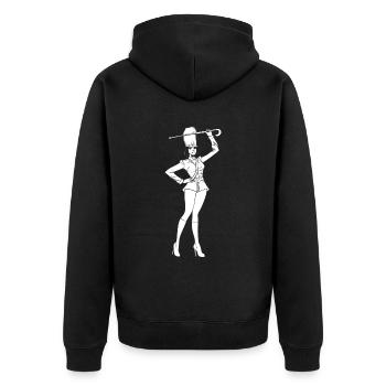 Fan train marching band - Unisex Premium Organic Zip Hoodie - black - Back - Nico (187cm)