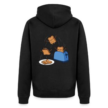 Toast - Veste à capuche bio Premium Unisexe - noir - Dos - Nico (187cm)