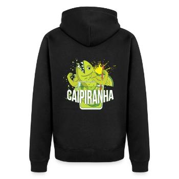 Caipiranha Cocktail Alcohol Party - Veste à capuche bio Premium Unisexe - noir - Dos - Nico (187cm)