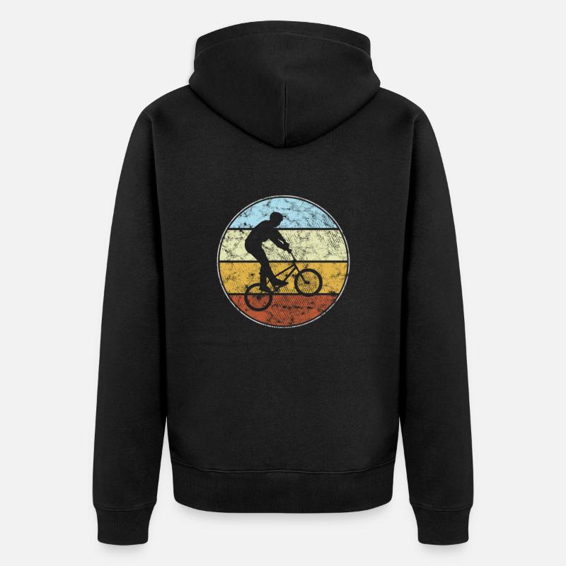 BMX Rétro - Veste à capuche bio Premium Unisexe - noir