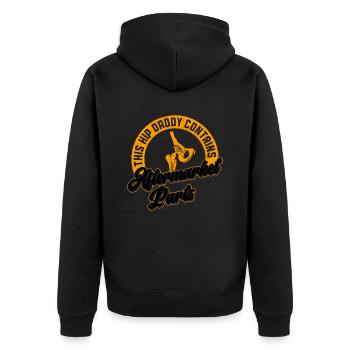 Hüftchirurgie-design Für Einen Bionischen - Veste à capuche bio Premium Unisexe - noir - Dos - Nico (187cm)