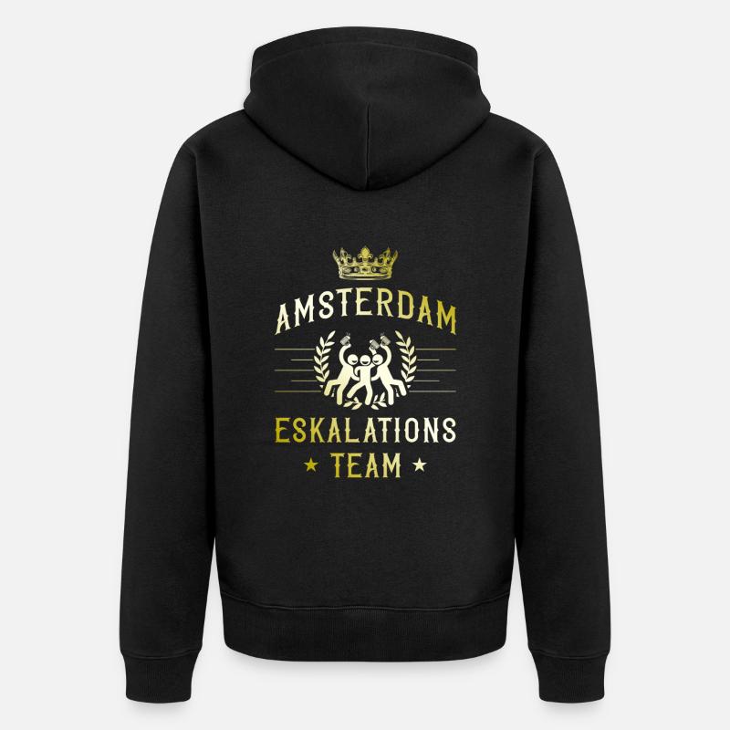 Escalade d’Amsterdam - Veste à capuche bio Premium Unisexe - noir