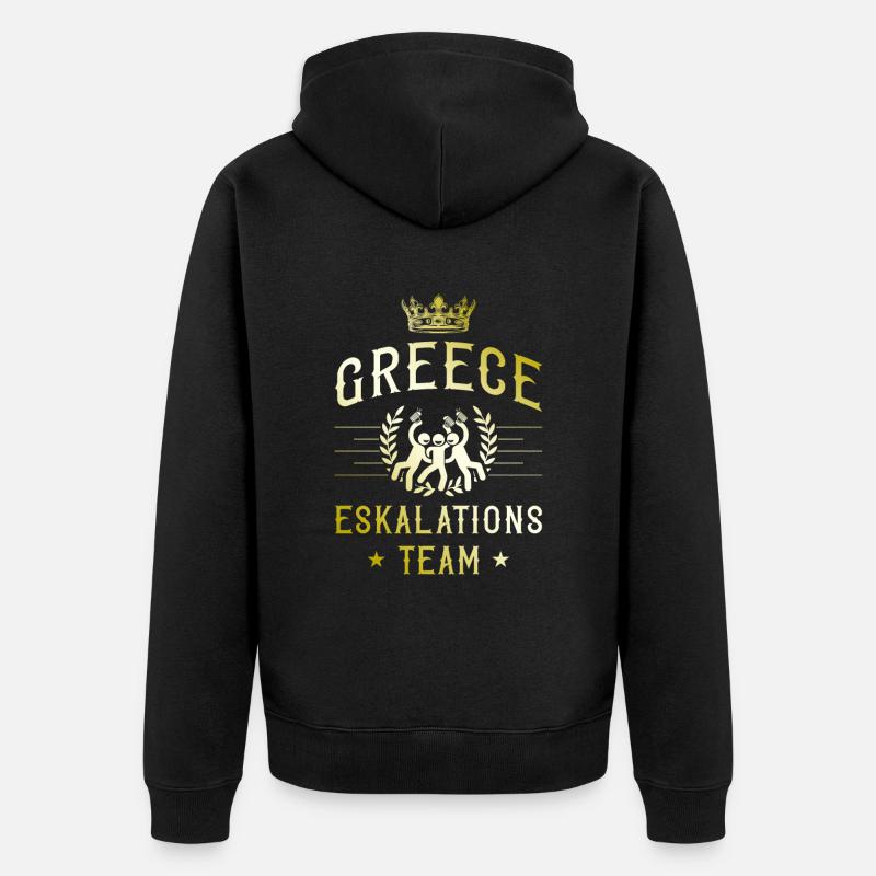 Grèce Escalade - Veste à capuche bio Premium Unisexe - noir
