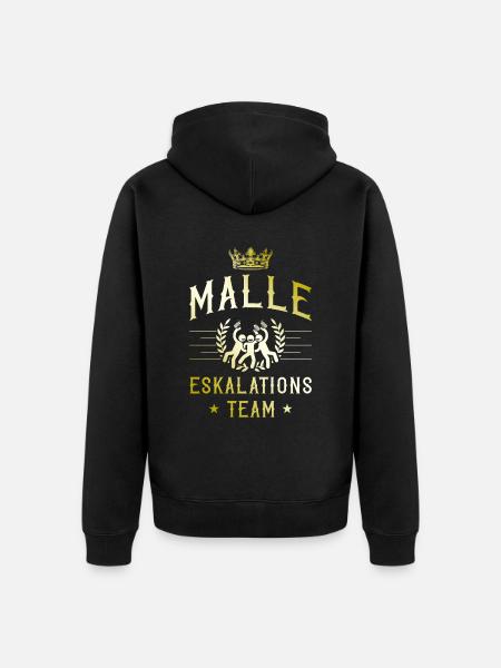 Malle Escalation - Unisex Premium Organic Zip Hoodie - black