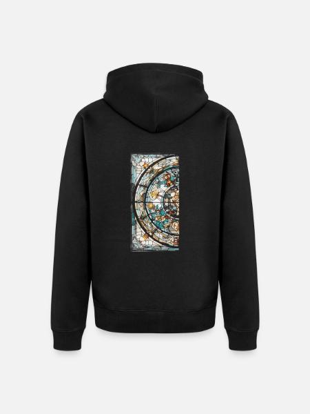 Vitrail - Vitrail Artiste - Veste à capuche bio Premium Unisexe - noir