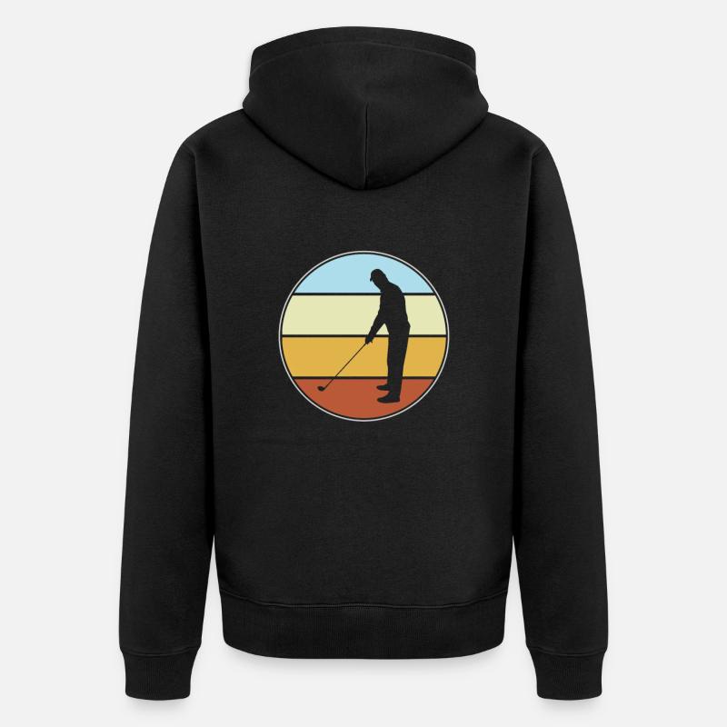 Golf Rétro - Veste à capuche bio Premium Unisexe - noir