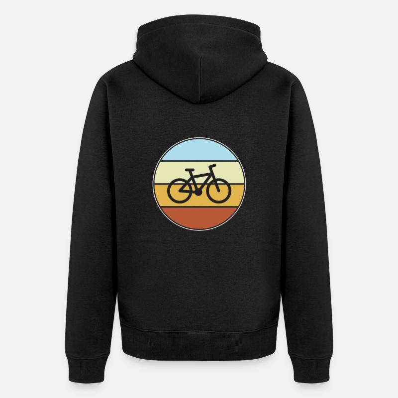 Vélo Rétro - Veste à capuche bio Premium Unisexe - noir