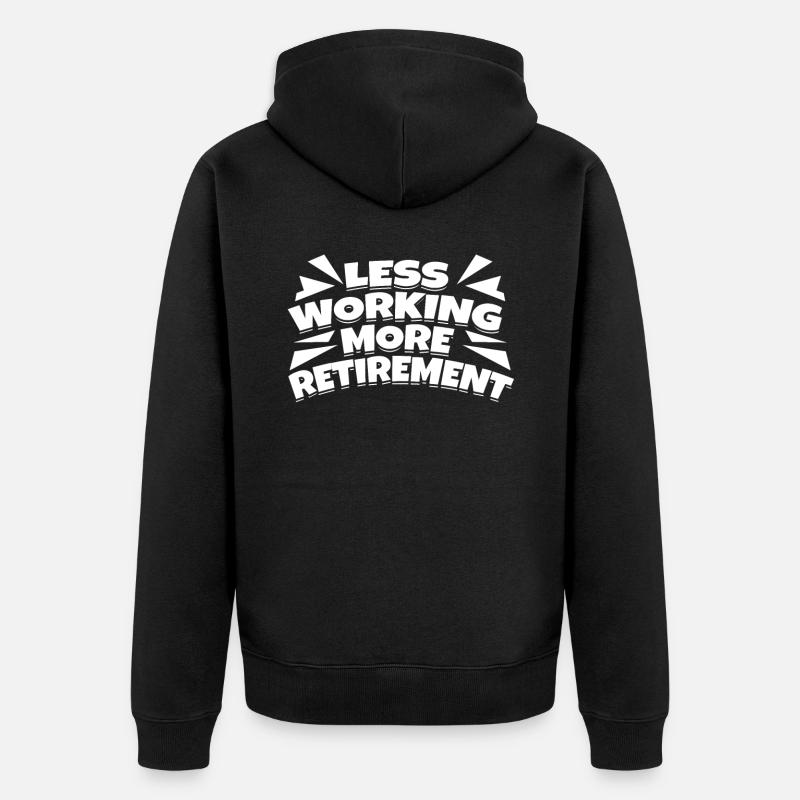 Pension de pensionné - Veste à capuche bio Premium Unisexe - noir