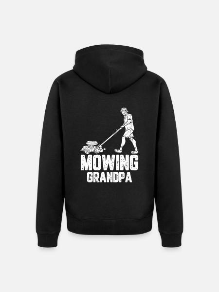 Hobbygärtner Garten Garten Opa - Unisex Premium Bio Zip Hoodie - Schwarz