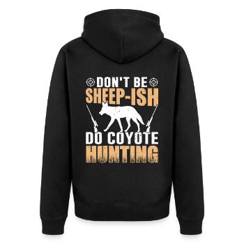 Coyote Hunter Yote - Veste à capuche bio Premium Unisexe - noir - Dos - Nico (187cm)
