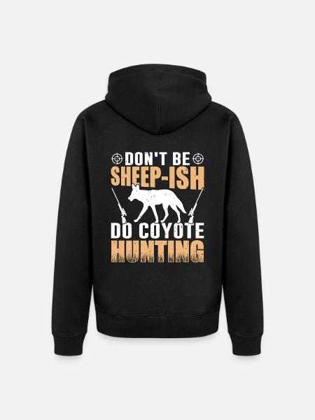 Coyote Hunter Yote - Veste à capuche bio Premium Unisexe - noir