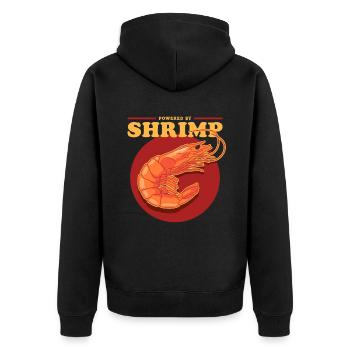 Crab Shrimp Crab Lover Crab Gift - Unisex Premium Organic Zip Hoodie - black - Back - Nico (187cm)