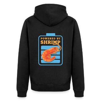 Crab Crab Lover Shrimp Crab Gift - Unisex Premium Organic Zip Hoodie - black - Back - Nico (187cm)
