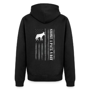 Coyote Hunt Coyote Hunter Yote - Veste à capuche bio Premium Unisexe - noir - Dos - Nico (187cm)