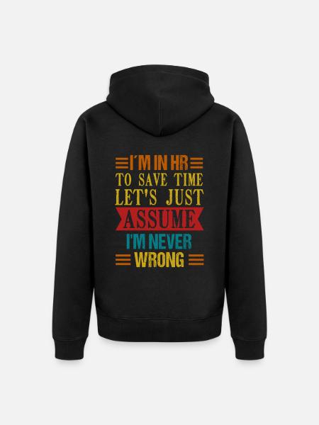 Beruf: Hr-manager Im Personalwesen - Unisex Premium Bio Zip Hoodie - Schwarz