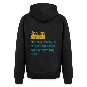 Ressources Humaines Responsable RH Profession - Veste à capuche bio Premium Unisexe - noir - Dos - Nico (187cm)