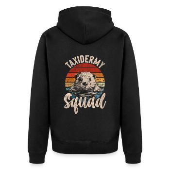 Taxidermiste Taxidermiste Taxidermy Squad - Veste à capuche bio Premium Unisexe - noir - Dos - Nico (187cm)